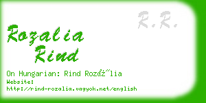 rozalia rind business card